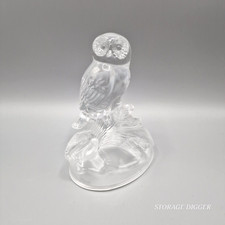 Vintage Cristal D'Arques Garanti Owl Figurine 24% Lead Crystal, Made in France