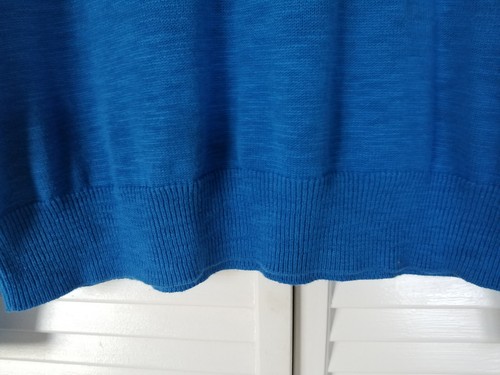 Lucky Brand Men's Cloud Soft V Neck Sweater Long Sleeve Blue Pull Over Size Med - Picture 4 of 5