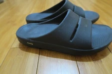 OOFOS OOahh Sport Flex Slide Recovery Sandals Black Men’s Size 9 Women’s Size 11