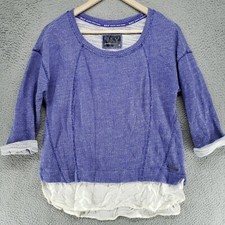 MARC NEW YORK ANDREW MARC PERFORMANCE WOMEN'S S TUNIC PULLOVER Purple White