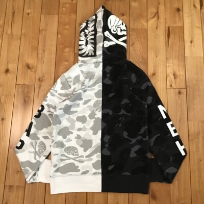 NEIGHBORHOOD × BAPE camo Shark full zip hoodie A Bathing Ape Size