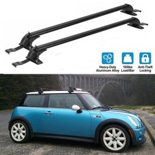 For Mini Cooper S R52 R53 Car Top Roof Rack Cross Bar Cargo Luggage Carrier Alu