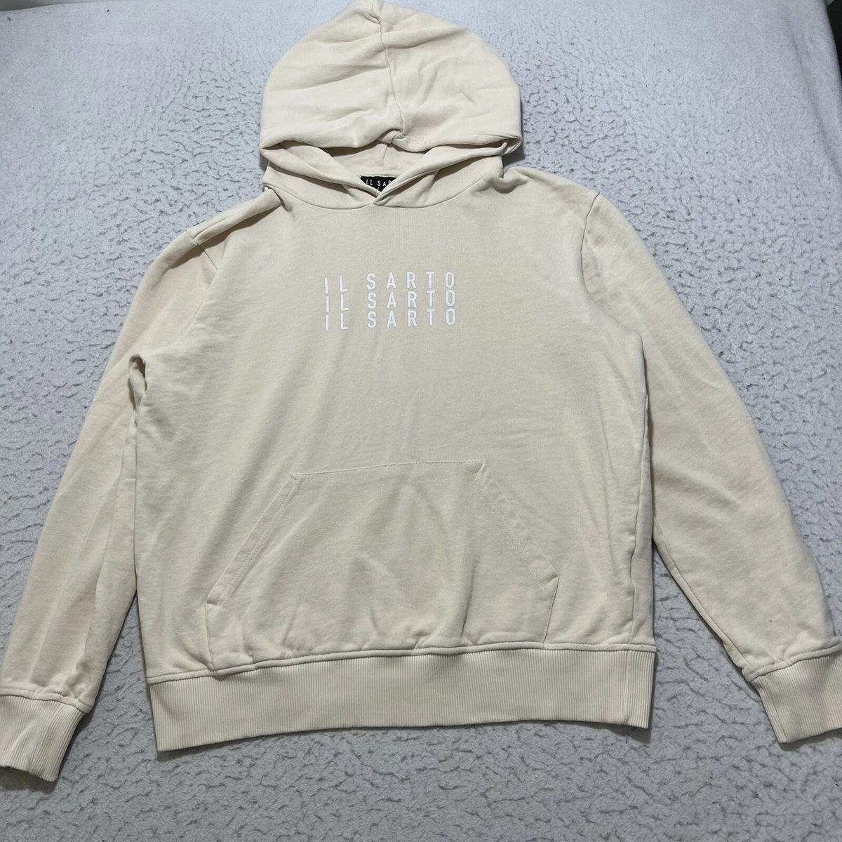 Il Sarto Milano Mens Large Fleece Lined Cream Beige White Logo