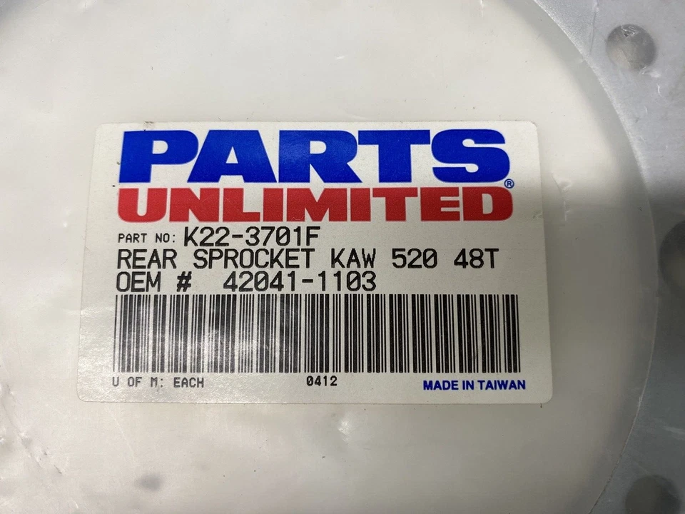 PIEZAS PIÑÓN TRASERO ILIMITADO KAWASAKI KDX200 KX125 KX250 KX500 KLX300 KX450 48T Foto 2 de 2