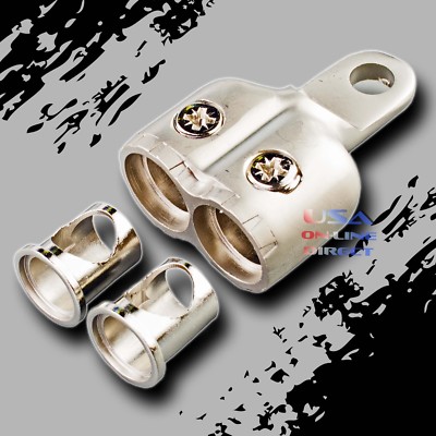 XSCORPION Platinum Dual 0 2 GA. AWG Gauge Ring Battery Terminal