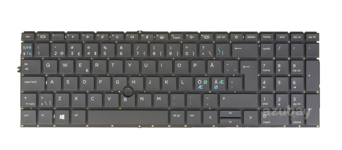 Tastiera Retroilluminata Belga (AZERTY) Per HP EliteBook 850 G7 G8 E 855 G7 G8 – Nera