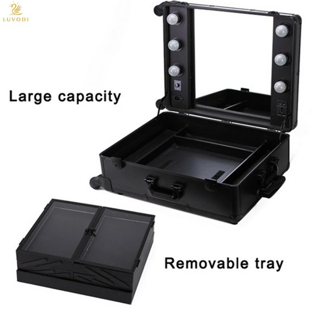 Black Studio Lighted Makeup Case Saubhaya Makeup