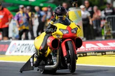 NHRA ANGELLE SAMPEY PRO STOCK MOTORCYCLE DRAG RACING POSTER PRINT 24x36 HI RES