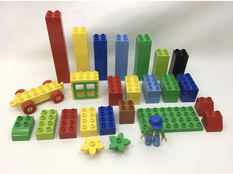 Lego Duplo 5506 Large Brick Box 71 Pieces Toddler Building Set W O Container