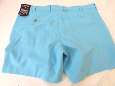 Callaway Pro Spin 3.0 Golf Light Blue Stretch Polyester Golf Shorts Sz 40