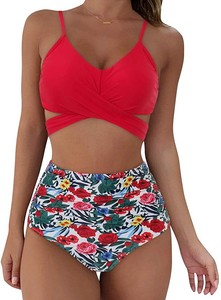 push up wrap bikini top