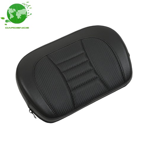 Passenger Sissy Bar Backrest Pad Black Stitching For Touring CVO Glide Street - Picture 6 of 12