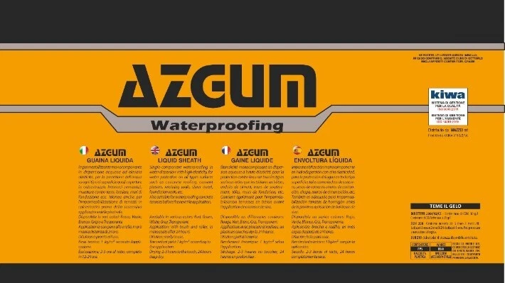 Guaina Liquida Trasparente Impermeabilizzante AZGUM + Rullo + Guanti da 1-5-14 L - Immagine 2 di 4