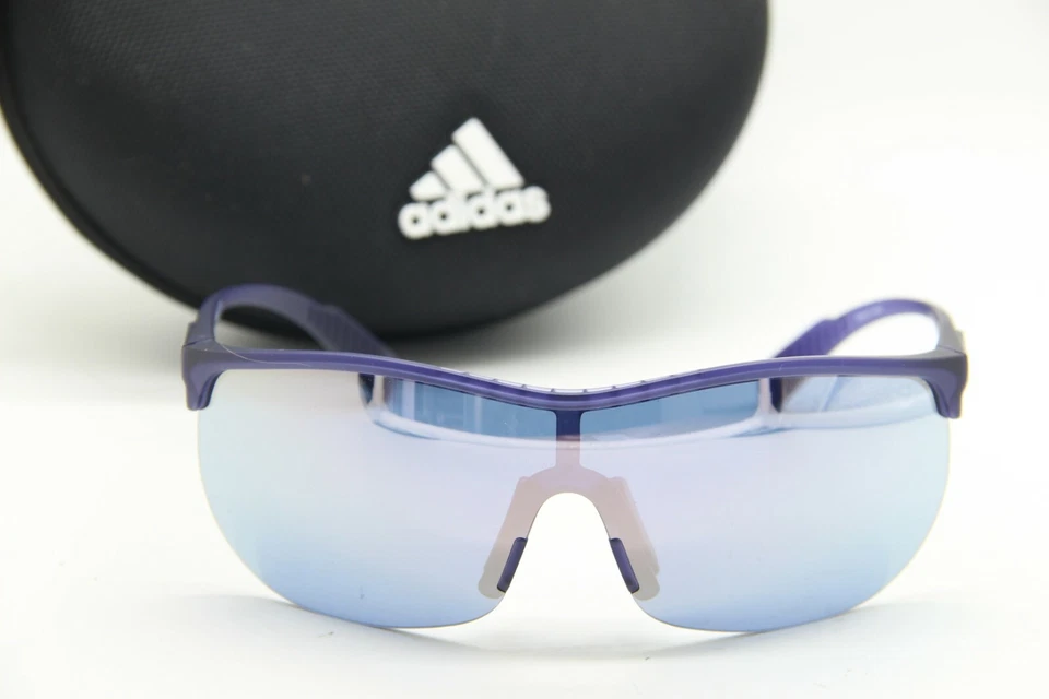 NUEVAS GAFAS DE SOL ADIDAS SP0003 82Z MORADAS ESPEJADAS AUTÉNTICAS CON ESTUCHE 137 MM Foto 2 de 3
