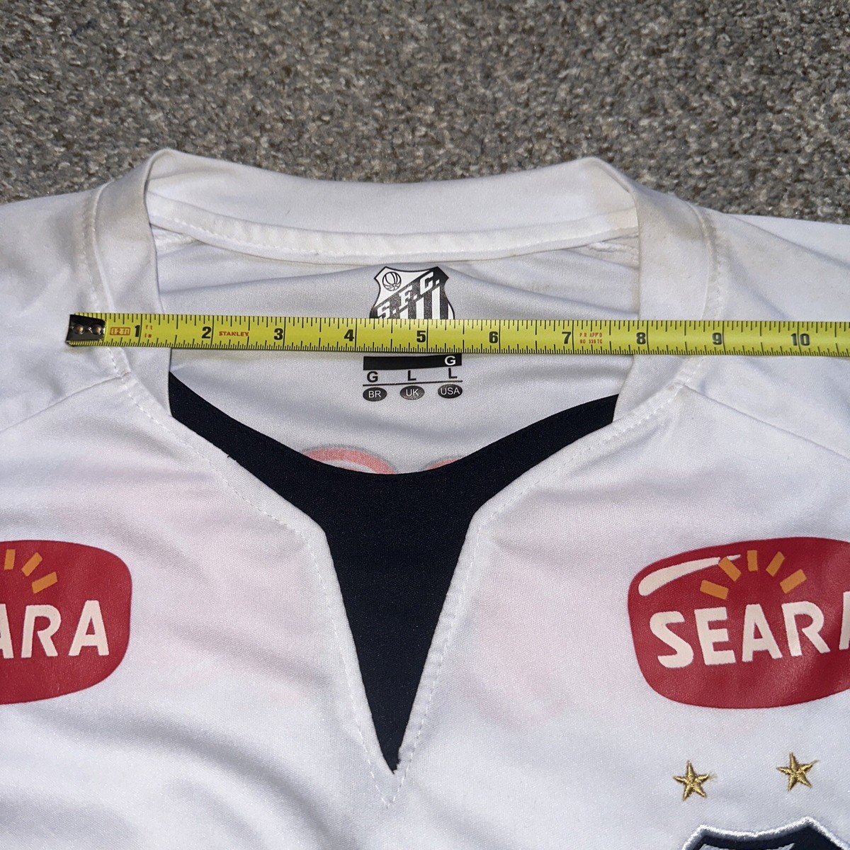 Santos Jersey Brasil Brazil Soccer Futbol Jersey 10 Vintage