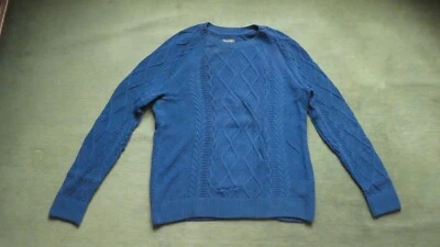 Pull bleu torsadé Abercrombie & Fitch taille XL - Photo 1/4