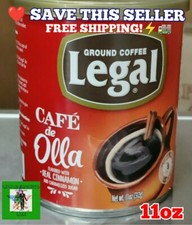 LEGAL CAFE De La Olla Con Canela, Ground Mexican Coffee W/ Cinnamon Flavor 11oz