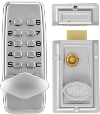 NEU DIGITALTASTATUR TÜRSCHLOSS MIT 10 X DRÜCKTASTEN CODE COMBO ZUGANG MECHANISCH