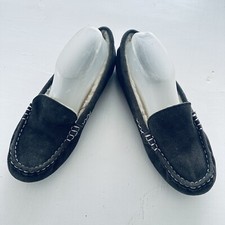 lucky brand slippers color Suede gray dark size 10