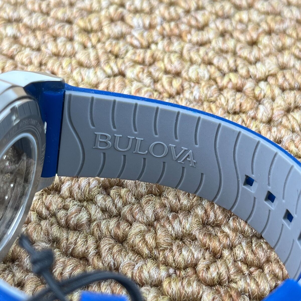 Bulova Marine Star Blue Dial Rubber Strap Stainless Steel Bulova Marine Star Blue Dial Rubber Strap Stainless Steel