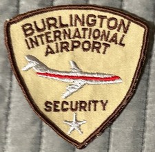Rare Obsolete Vintage Burlington Vermont Airport Security Patch