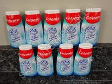 9 Colgate 2in1 ICY BLAST WHITENING LIQUID GEL Toothpaste & Mouthwash 4.6 oz. NEW