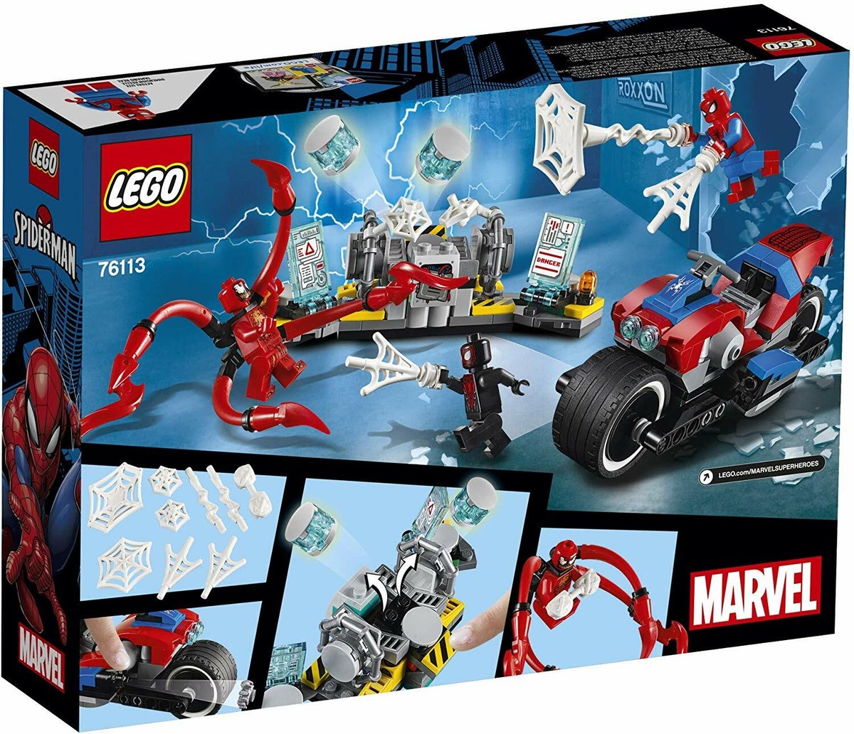 LEGO ~ SPIDER-MAN BIKE RESCUE ~ Miles Morales, Carnage+ (Set
