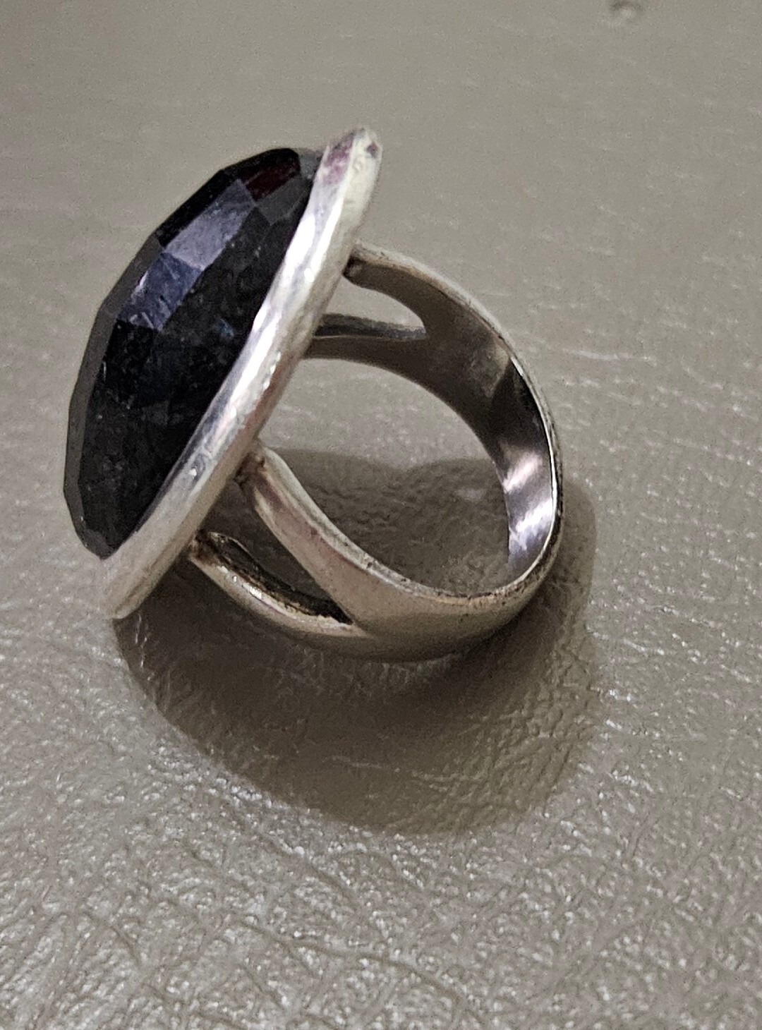 Black Rutilated Quartz And Solid Silver Heavy, Fa… - image 8