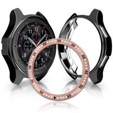 For Samsung Galaxy Watch 42mm SM-R810N Soft TPU Case  Diamond Bezel Ring Cover