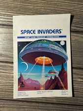 Atari Space Invaders Game Program Instructions Booklet 1980 Edition