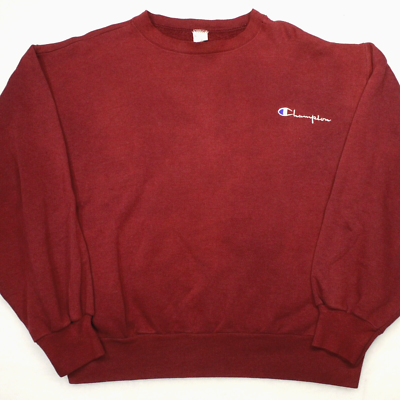 Burgundy Champion Crewneck Sweatshirt Champion Women's Stitched