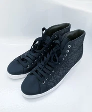 New ZARA Men's Hi-top Sneakers Black Leopard pattern Size 45 EUR