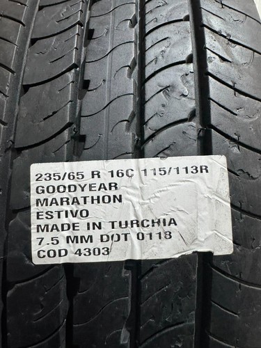 2 PNEUMATICI USATI 235/65 R 16C 115/113R GOODYEAR ESTIVO 7.5 MM DOT 0118 - Foto 6 di 6