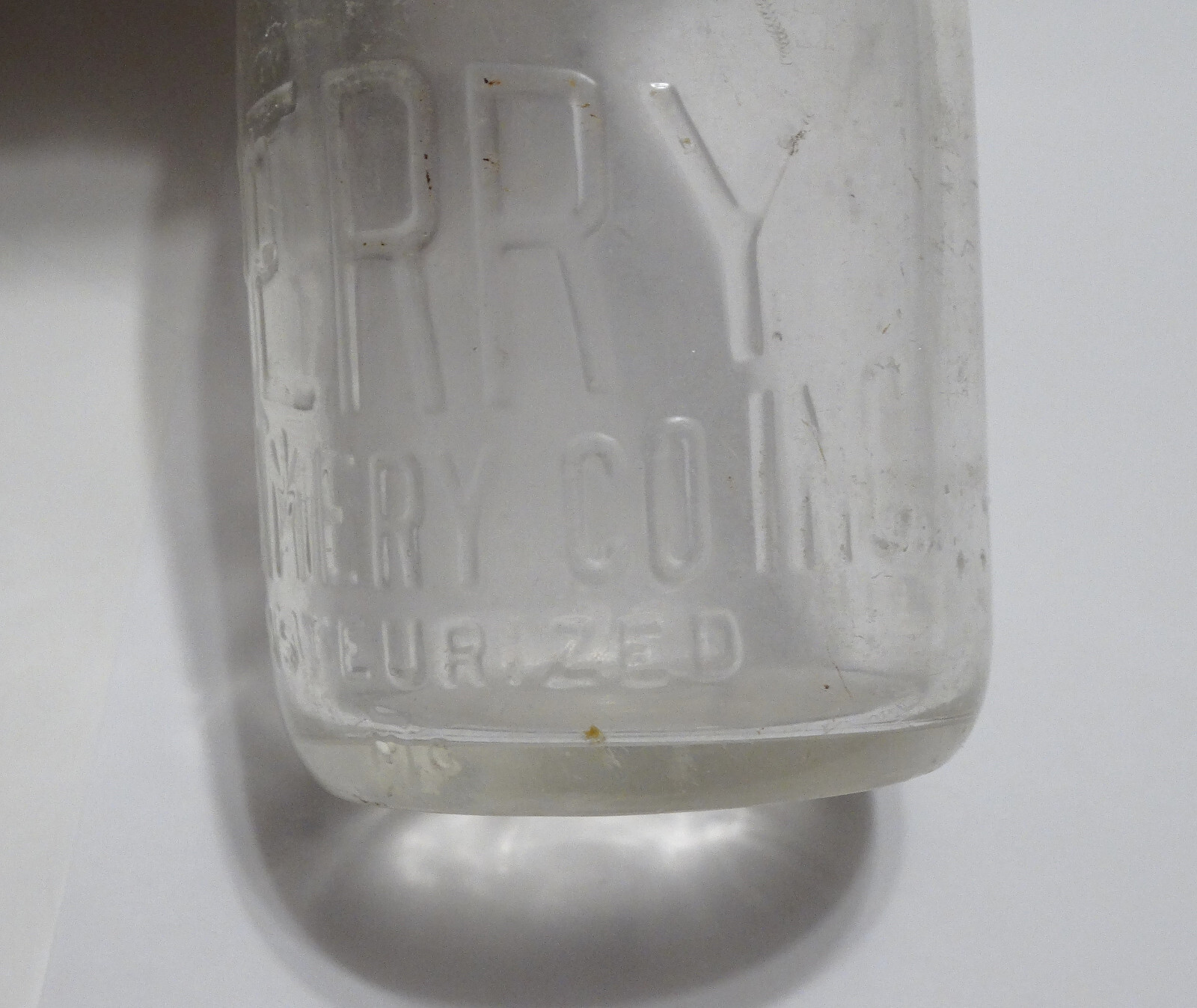 Tuscaloosa AL DAIRY Bottle PERRY Half Pint