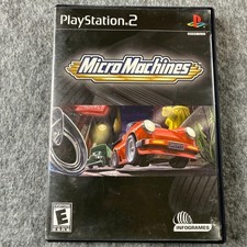 Micro Machines Sony PlayStation 2 PS2 Multiplayer Racing w/ Manual Tested