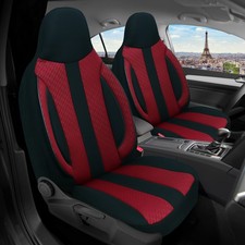 Schonbezüge Sitzbezüge für Hyundai Getz Bj 2002-08 in Schwarz/Weinrot MD505
