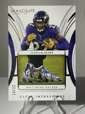 2025 Immaculate Derrick Henry Cleat Impressions #/22 Ravens