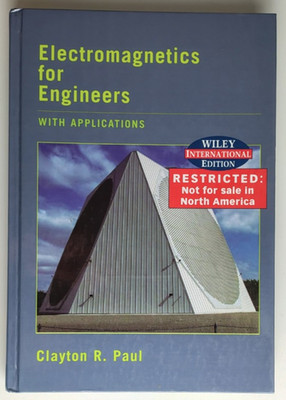 Electromagnetics for Engineers: With Applications by C. Paul (Hardcover, 2003)