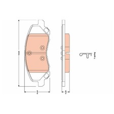 Satz Bremsbeläge Bremsklötze vorne für Jeep Compass MK49 Patriot MK74 | 24166