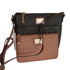 Brand New CALVIN KLEIN CK LOGO Embossed Cross...