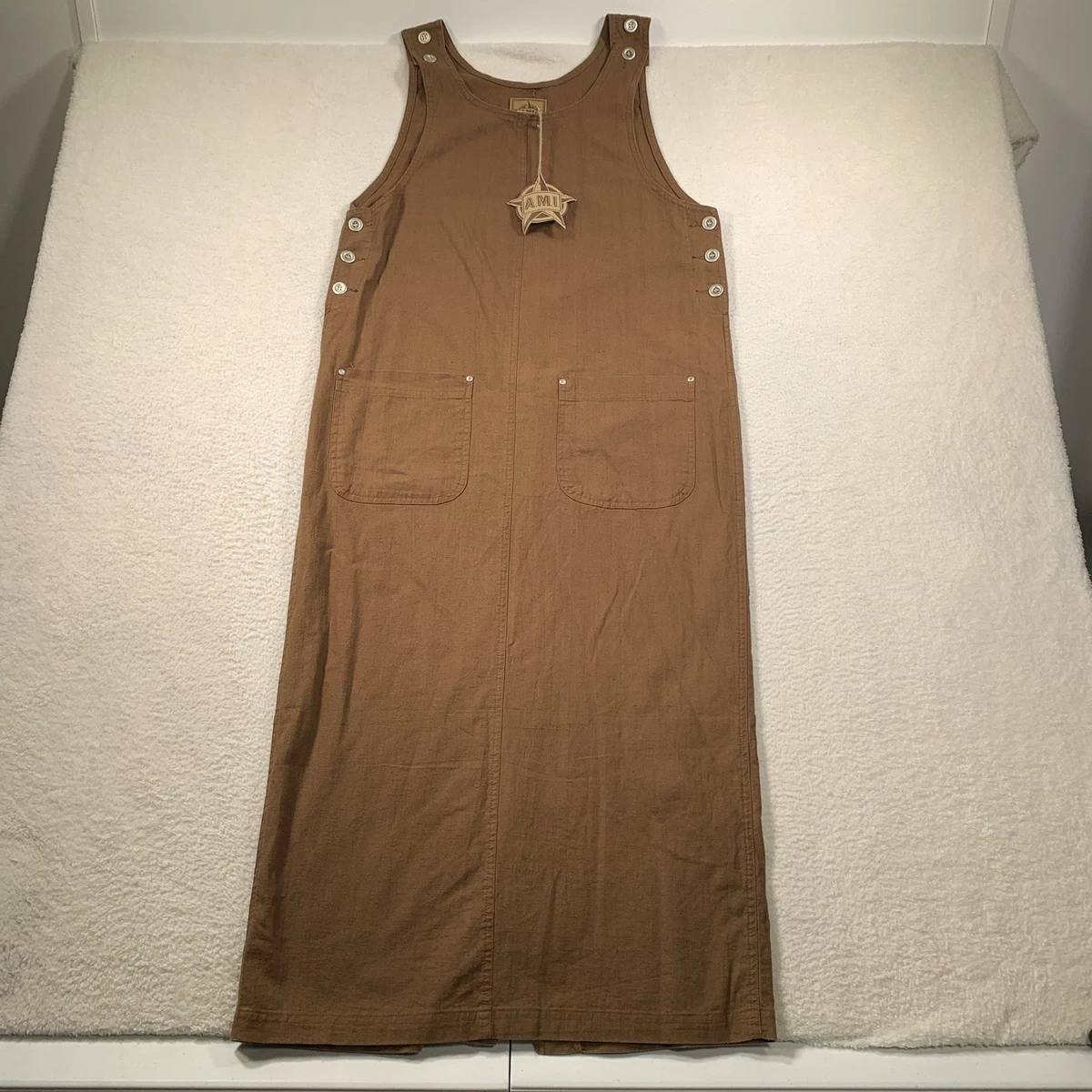 Linen Long Women's Overall Dress for sale | eBay