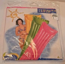 Vintage INTEX The Wet Set Inflatable Pool Air Mat Float PINK 72 x 27 Sealed NEW