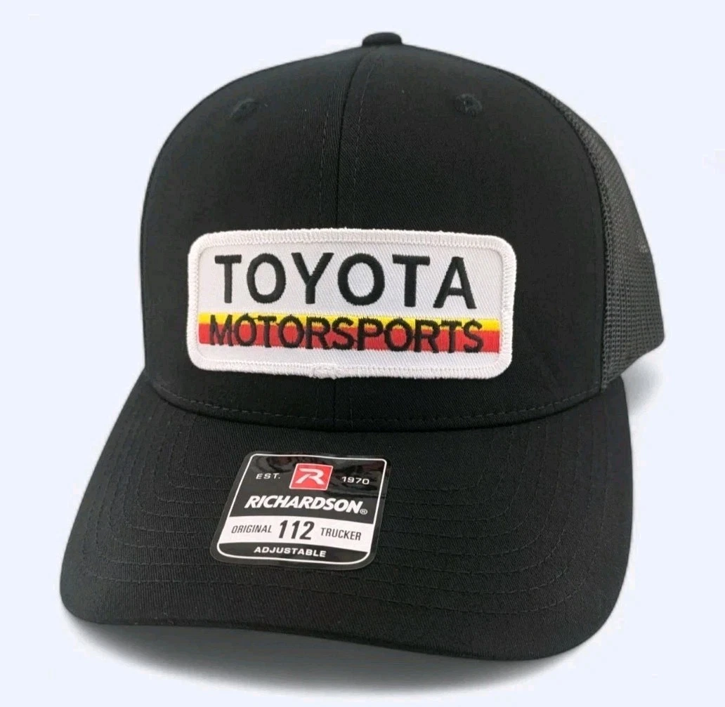 Toyota Motorsports Vintage Patch On Richardson 112 Trucker Snapback New
