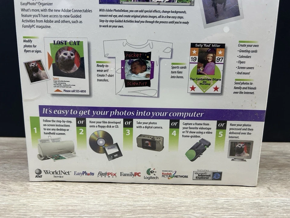 Vintage Adobe Photo Deluxe 2.0 For Windows CD-ROM Software System New & Sealed - Image 3 of 4