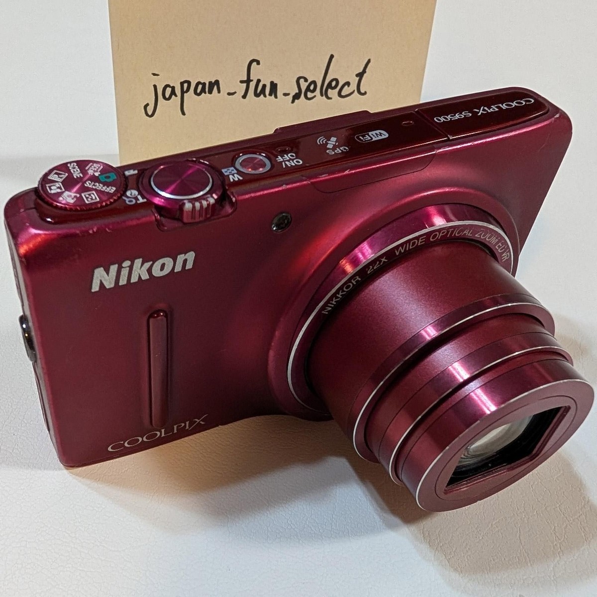 Nikon COOLPIX S9500 Red Digital Camera 18.1MP Compact 22x zoom