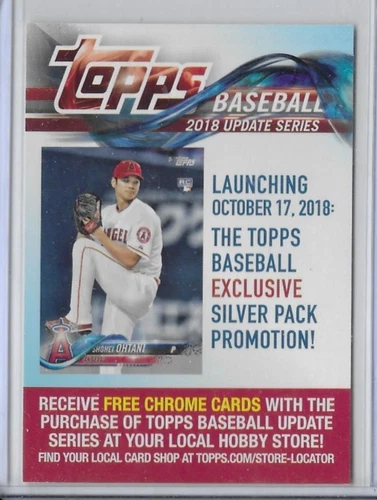 2018 Topps Update National Baseball Card Day Promo Shohei Ohtani RC