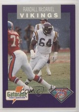 1994 Gatorade Minnesota Vikings Crime Prevention Randall McDaniel #2 HOF s5j