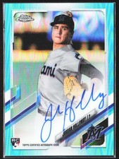 2021 Topps Chrome #RA-JHO Jordan Holloway Rookie Autographs Aqua Refractor #/199