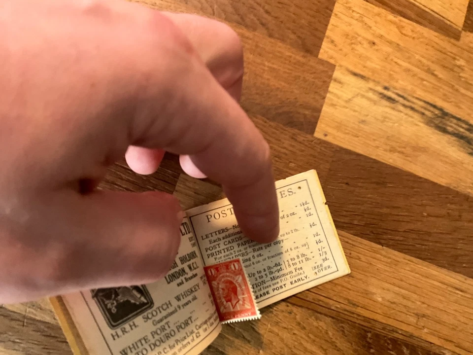 Folleto 1929 11/2d PUC panel de 6 con + 2 folletos vintage #111 Foto 3 de 4