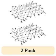 2 pack Bungee Truck Cargo Net Pickup Truck Bed W/ 22 Securing Hooks